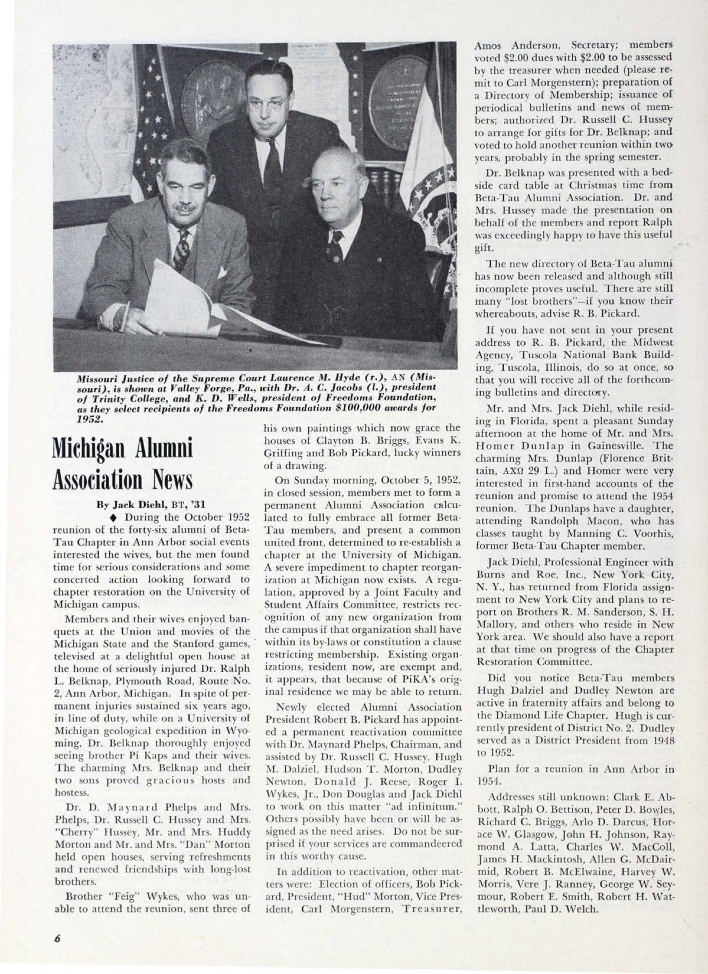 Michigan Alumni Association News